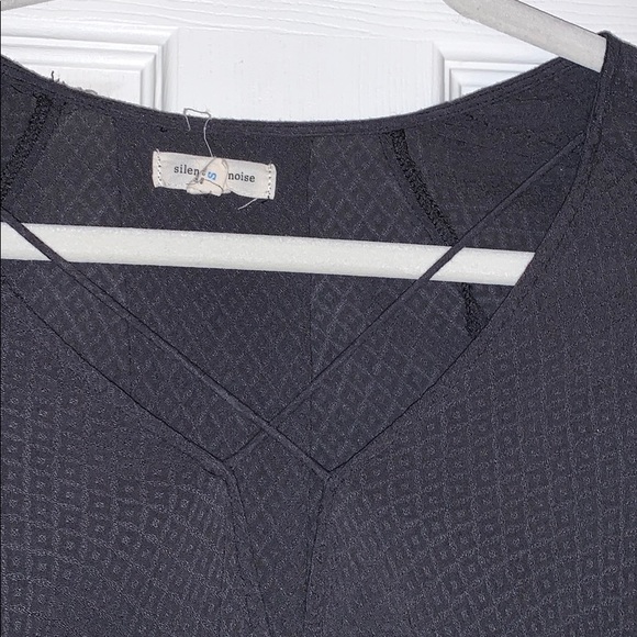 Silence & noise navy criss cross top - Picture 5 of 6
